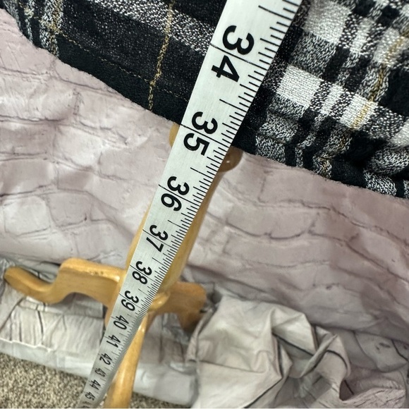 Anthropologie sarah plaid embroidered tunic  dress sz 10 petite Dolman Sleeve - Picture 4 of 9